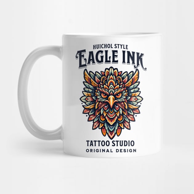 Majesty of the Eagle in huichol style by Casually Fashion Store